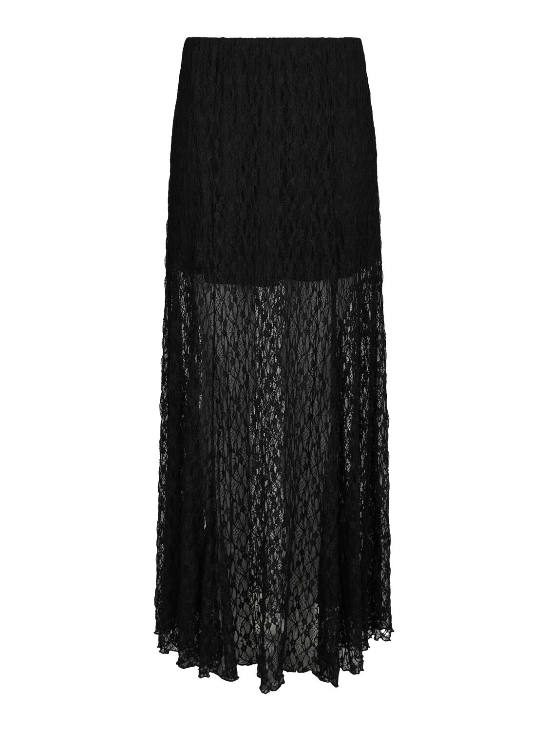 Mariya blondenederdel - sort